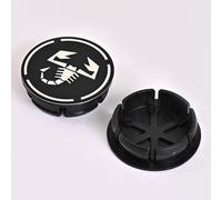 4X 50mm Cache Moyeux Enjoliveur De Voiture pour Abbas Abarth Punto 124/125/500 Stilo Ducato, Pneus Centres Accessoires, Cache Central du Moyeu Stable et ne Tombe Pas Facilement,F