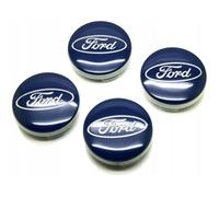 4x 54mm bleu FORD logo enjoliveur Centre De Roue Jante Cache Moyeu