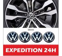 4x 56mm VW Logo Jante Cache Moyeu Centre De Roue Emblème Pour Volkswagen 6N0 601 171