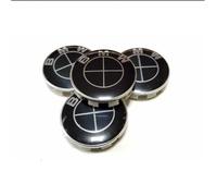 4x 68mm Noir BMW logo enjoliveur Centre De Roue Jante Cache Moyeu