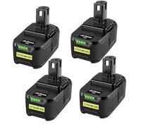 4X 8000mAh Batteries Rechange pour Ryobi 18V One+ Compatibles avec Ryobi Batterie P108, RB18L50, RB18L40, P189, P102, P107, RB18L25, RB18L20, RB18L13, RB18L15