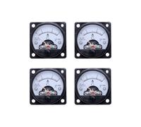 4X AC Compteur de Panneau Analogique Rond 0-3A Mesure de Courant AmpÈRemÈTre Jauge Noir
