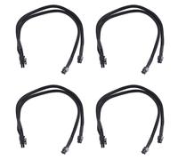 4X Adaptateur de Puissance Carte VidéO PCI Express Double Mini 6 Broches à 8 Câble Gainé pour Pro Tour / G5 15 Pouces