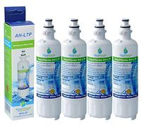 4x AH-L7P compatible pour filtre à eau LG LT700P, ADQ36006101, ADQ36006102, 048231783705, Sears/Kenmore 9690, 46-9690