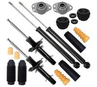 4x amortisseurs ˆ gaz avant &, arri re jambe de suspension y compris palier de d™me &, kit de protection contre la poussi re, Compatible avec AUDI A3 (8L1), SEAT LEON (1M1), TOLEDO 2 (1M2), SK