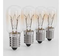 greate. 4x Ampoule Frigo 15W E14 Blanc Chaud - Lampe pour Machine à Coudre, Hotte, Lampe de Sel, Congélateur - Ampoule Refrigerateur 15W, T22, 90 Lumens & 2700K - Ampoule 15W Frigo, lampe Frigo