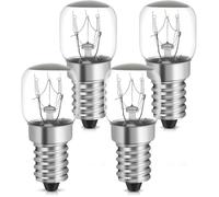 4x Ampoule Frigo 15W E14 Blanc Chaud Résistante à 300 °C (2700K ST22 22mm