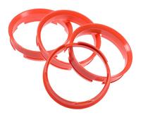4X Anneaux de centrage 72,6 x 67,1 mm Bagues de Jantes Orange