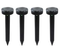 4X Anti Taupe, Répulsifs Solaires pour Taupes, Repulsif Serpent Exterieur,Repousse Les Taupes, Serpent, Gopher,Protégez Jardins/Pelouses/Fermes -Black