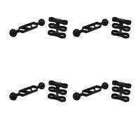 4X Appareil de Scaphandre En Alliage D'Aluminium Lampe de PlongÉE Bras de Rotule Double Balle de Torche et 1 Jeu Pince Pince de Montage À Papillon
