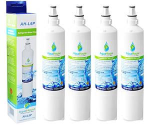 4x AquaHouse AH-L6P compatible pour filtre à eau LG LT600P, 5231JA2006A, 5231JA2006B, 5231JA2006F filtre à eau de réfrigérateur