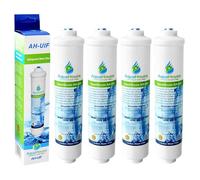 4x AquaHouse UIFUS Undersink Universal Inline charbon actif Filtre à eau Cartouche pour tous les filtres d'eau potable undersink Sys