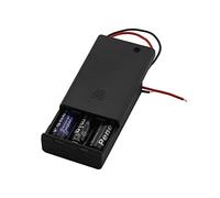 4X Armature Support Boite boitier carré pour 3 Piles Batteries AAA avec Fils Noir Rouge coupleur