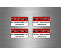 4X Autocollant Sticker Tuning Alarme Voiture antivol securite GPS Traceur Moto