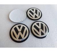 4x Autocollants Vw 65mm De Center De Roue Et De Cache Moyeu De Jante En Aluminium Emblème Logo Stickers Volkswagen