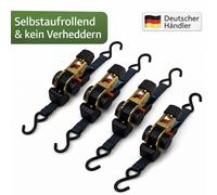 4x Automatique Sangle Aufrollend Libre 1,8m/3M 320 - 1500 Dan Flagellation