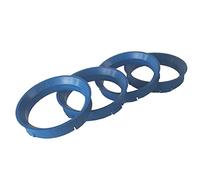 4x bagues de centrage 66,6-57,1 mm adaptées pour les jantes en alliage de marque Borbet, DBV, Proline Wheels, Keskin compatibles avec Audi, Seat, VW, Skoda, Mercedes, BMW, Chrysler