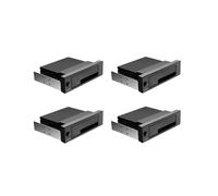 4X Baie Interne Sans Plateau de 5,25 Pouces III BoîTier de Fond de Panier de Disque Dur Rack Mobile RemplaçAble à Chaud pour Disque Dur 2,5/3,5