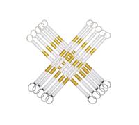 4X Barre Rétractable De Cônes Plastique Sécurité Routière Signalisation Jaune Et Blanc Adapté À Divers Scénarios(10Pcs)