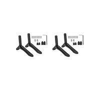 4x Base TV Universelle en Acier pour Écran LCD de 32 à 65 Pouces, Support TV avec Rehausseur en Alliage D'Aluminium.