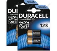 4x Batterie 123 Duracell 3V Ultra Lithium - DL123A/EL123A/CR123A/CR17345 Blister