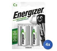 4X Batterie Energizer Rechargeable 2 Pz