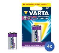 4X Batterie Transistor 9V Varta 06122 301 401 PROFESSIONAL LITHIUM 9V