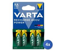 4X Batterie VARTA Rech.Accu Power AA 2600mAh Blister 4