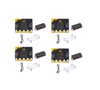 4X BBC Microbit Go Start Kit Micro:Bit BBC Bricolage Projects Programmable Conseil de DéVeloppement de L'Apprentissage avec Coque de Protection