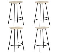 4x Bois de Manguier Massif Tabourets de Bar Sièges Pub Comptoir Bistro vidaXL