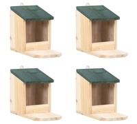 vidaXL – Maison pour écureuils – 4 pcs – Bois de sapin – PVC – Extérieur