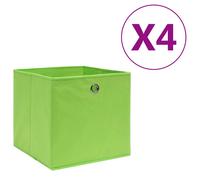 4x Boîtes de Rangement Tissu Intissé Rouge Foncé Coffre Emballage vidaXL
