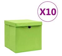 4x Boîtes de Rangement Tissu Intissé Rouge Foncé Coffre Emballage vidaXL