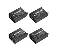 4X Boîtier de Direct Passif Boîte de Direct Passive à Canal Unique Boîte D'Injection Directe Isolateur Audio de Signal Symétrique et Asymétrique