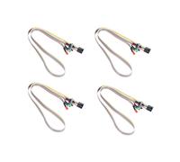 4X Boitier D'Ordinateur LED Lumiere ATX Reinitialiser HDD Interrupteur Cable 50cm Long, Rouge Vert