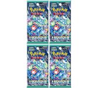 4X Booster Pokemon sv7 - Écarlate & Violet Stellar Miracle (Edition Coréenne Officielle, 5 Cartes par Booster, Scellé & Protégé, Équivalent Couronne Stellaire)