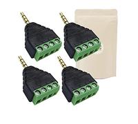 4X Bornier mini jack 3,5 mm Male TRRS stereo domino micro start stop 4 pins sans soudure