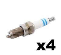 4x BOSCH Bougie d'allumage Bougie 0 242 240 593x4 pour VW GOLF VI (5K1) 14mm