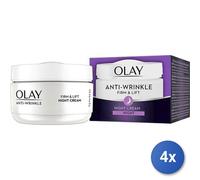 4x Bundle Olay Visage Tonifie & Raffermit 50 Ml. Crème 24 Heure Fabriqué En