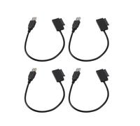 4X Câble de Conversion Adaptateur USB 2.0 Vers Ii 7 + 6 13 Broches pour Ordinateur Portable Drive Slimline Cd / Dvd Rom