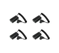 4X Câble Factice de Batterie Enroulé D-Tap Vers L-Series F550 pour Moniteur de Caméra Feelworld/Atomos Shinobi Small Hd/Andycine