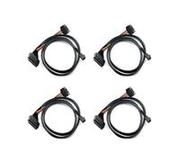 4X Câble Intégré 12G SAS HD Vers U.2 36P SFF-8643 Vers SAS U.2 SFF-8639 avec Alimentation 15 Broches, Adapté pour SSD U.2