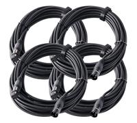 4x Cable XLR 10m Microphone Haut parleur Sonorisation PA Studio Live Female Male