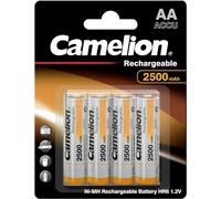 4X Camelion AA 2500mAh Ni-MH Batteries Avec Boîte De Rangement