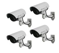 4x caméra factice avec LED clignotante IR1100 S IR outdoor argent
