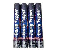 4x canon à confettis de 30 cm. Hauteur de l'effet de 5 m. Lanceur de confettis, bombe à confettis, canon à confettis pour mariage, anniversaire, fête, Nouvel An, cérémonies privées (Multicolore)