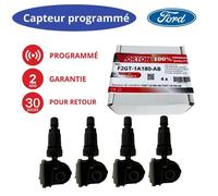 4x capteurs TPMS Ford USA 433 MHz préprogrammés - valves roue pour Edge, Mustang, F-150, Explorer, Bronco, Transit