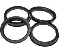 4x Carbonado anneau de centrage 73,1 - 59,1 en plastique ABS