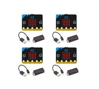 4X Carte de Développement Micro: Bit V1.5 Micro: Kit de Voiture Intelligente Bit/Qtruck/Python Education Robot Programmable BBC Microbit pour Le