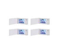 4X Carte de Voeux Vidéo Blanche D'Anniversaire de 2,4 Pouces 128 Mo LCD Invitation Cadeau Musique Carte de Voeux Télécharger la Vidéo LCD Carte de